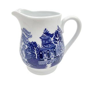 Royal Cuthbertson Creamer Blue Willow Dishwasher Microwave Safe Replacement